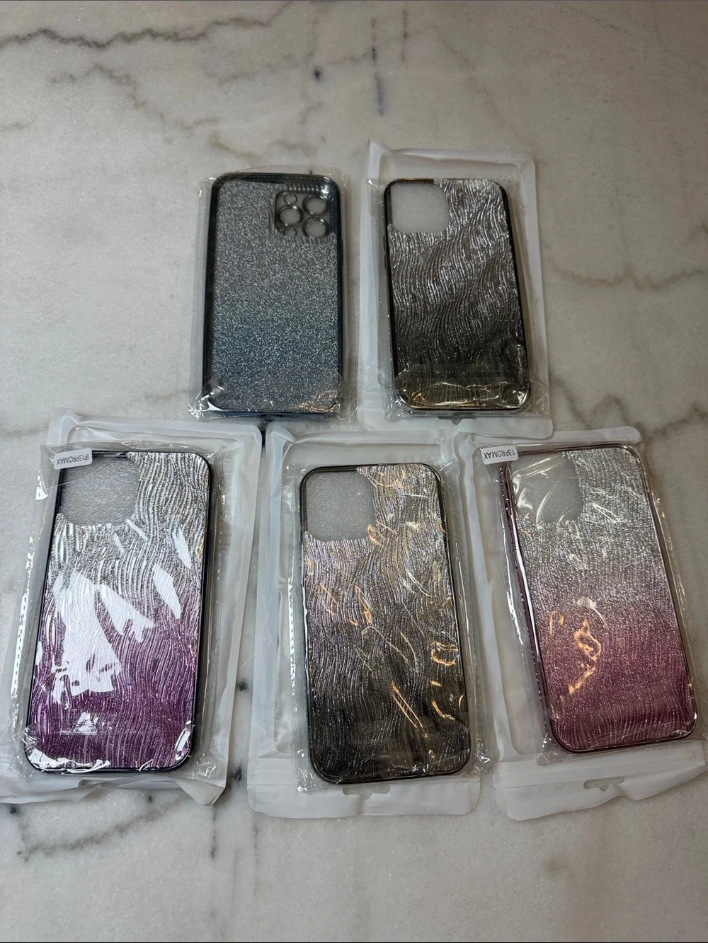Glitter MagSafe-Compatible Phone Case with Ring - Multiple Colors